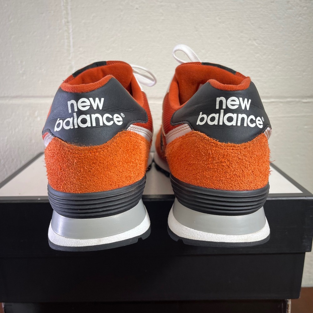 New Balance 574 ML574VTL Varsity Orange Running Shoes Sneaker Men's US 14 EE - Picture 6 of 11